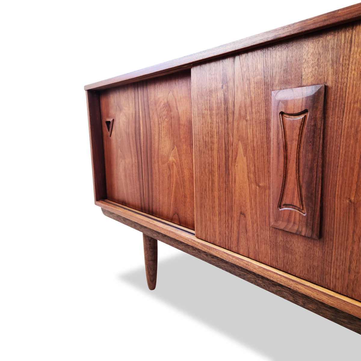 Walnut Three Door Sideboard
