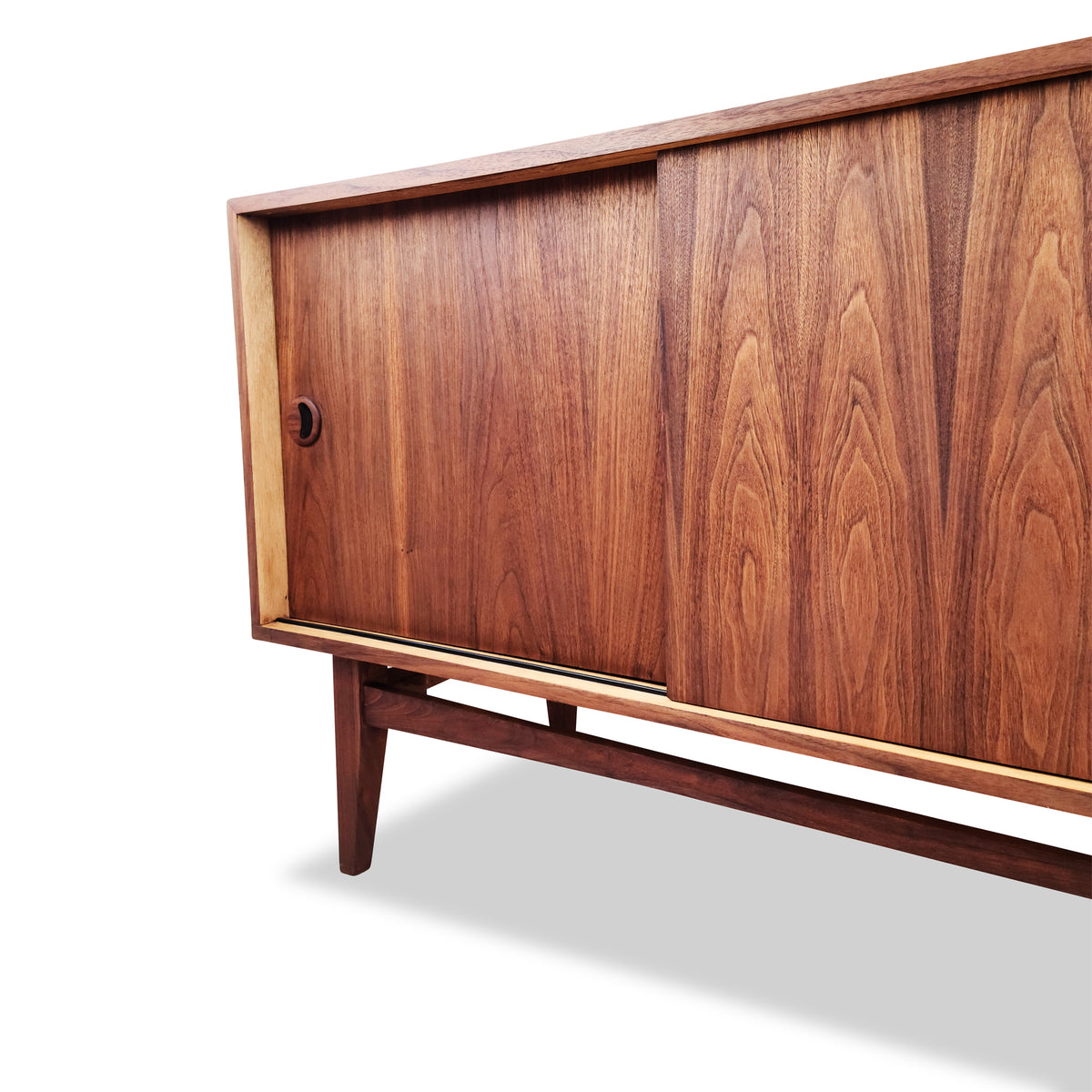 Walnut Three Door Sideboard