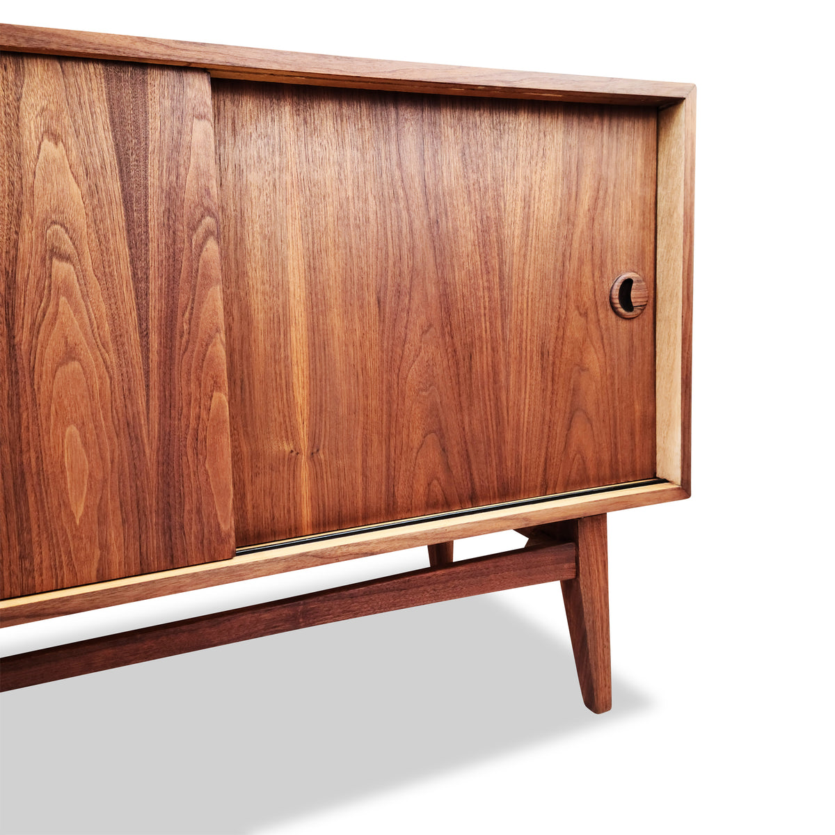 Walnut Three Door Sideboard