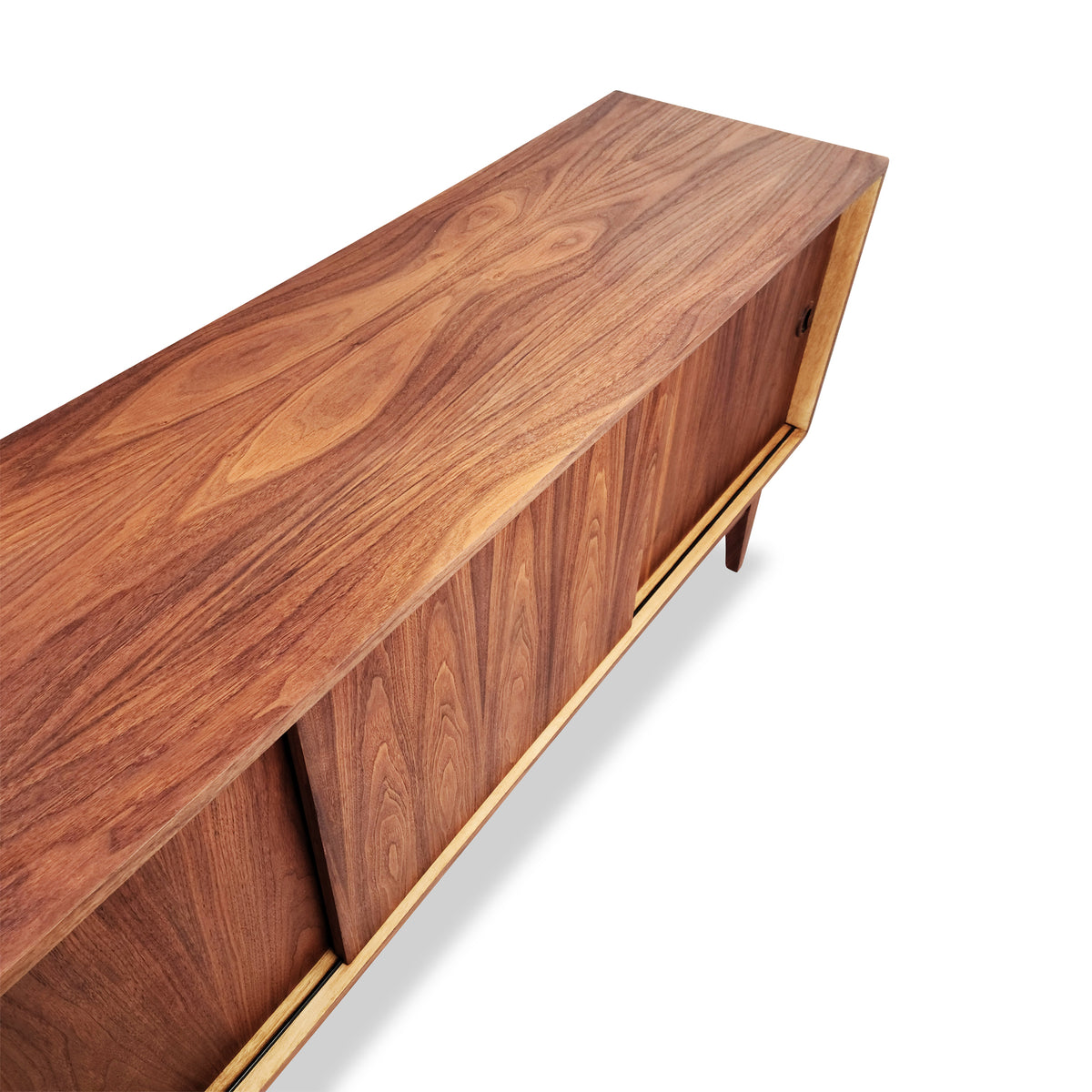 Walnut Three Door Sideboard