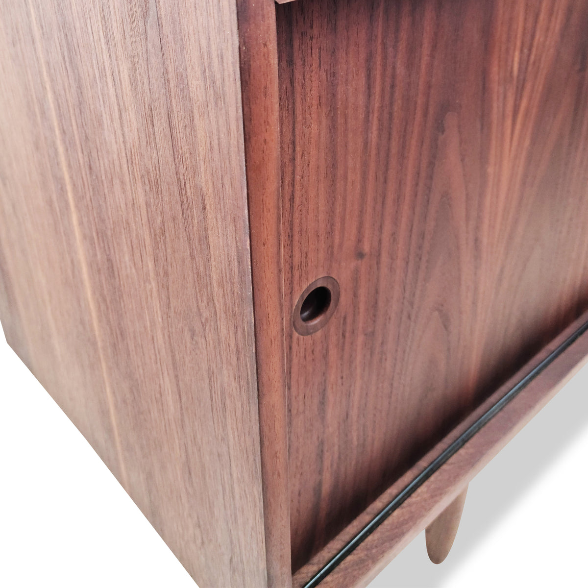 Walnut sideboard with Brass Detail