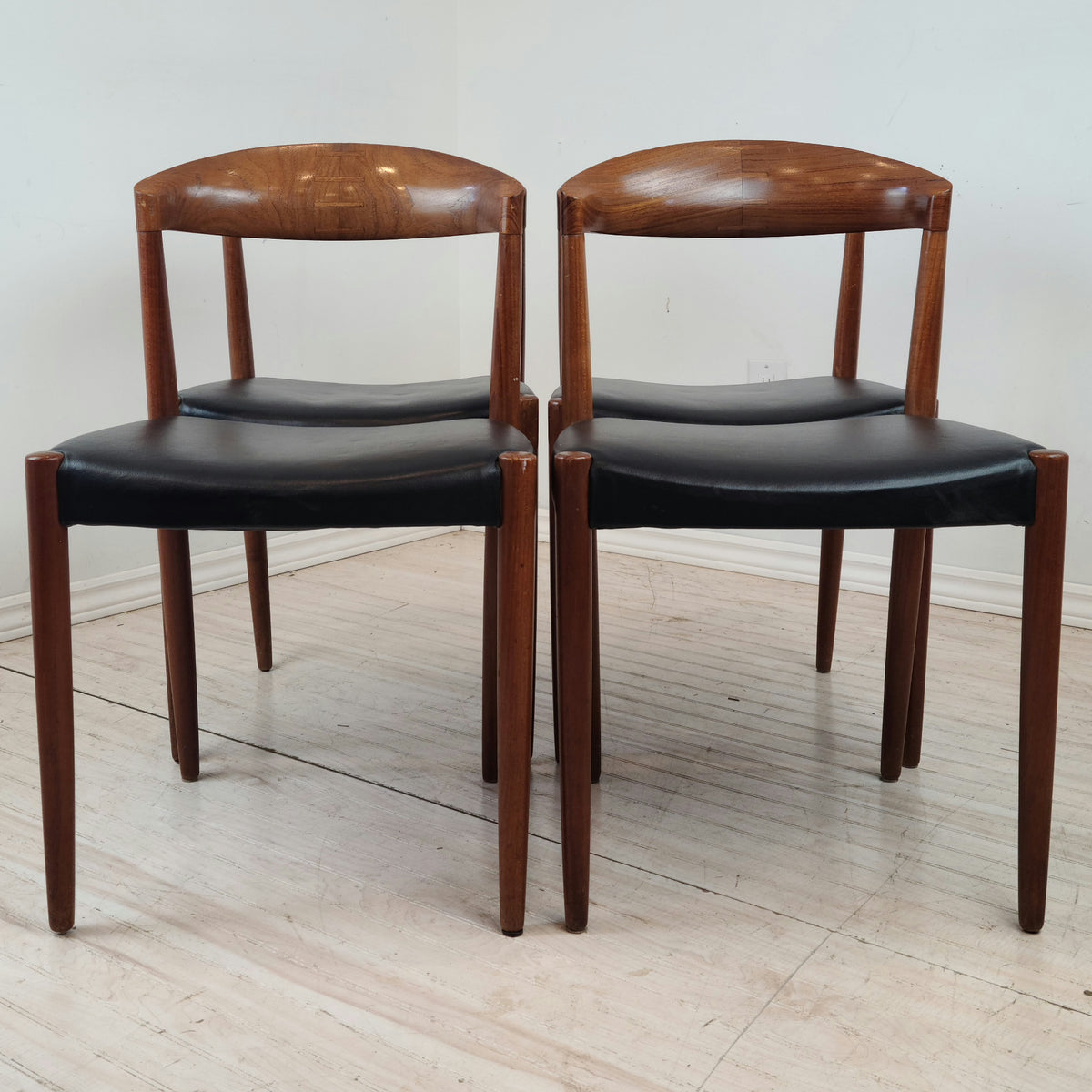 Teak Dining Chairs by Knud Andersen, Denmark 1960s