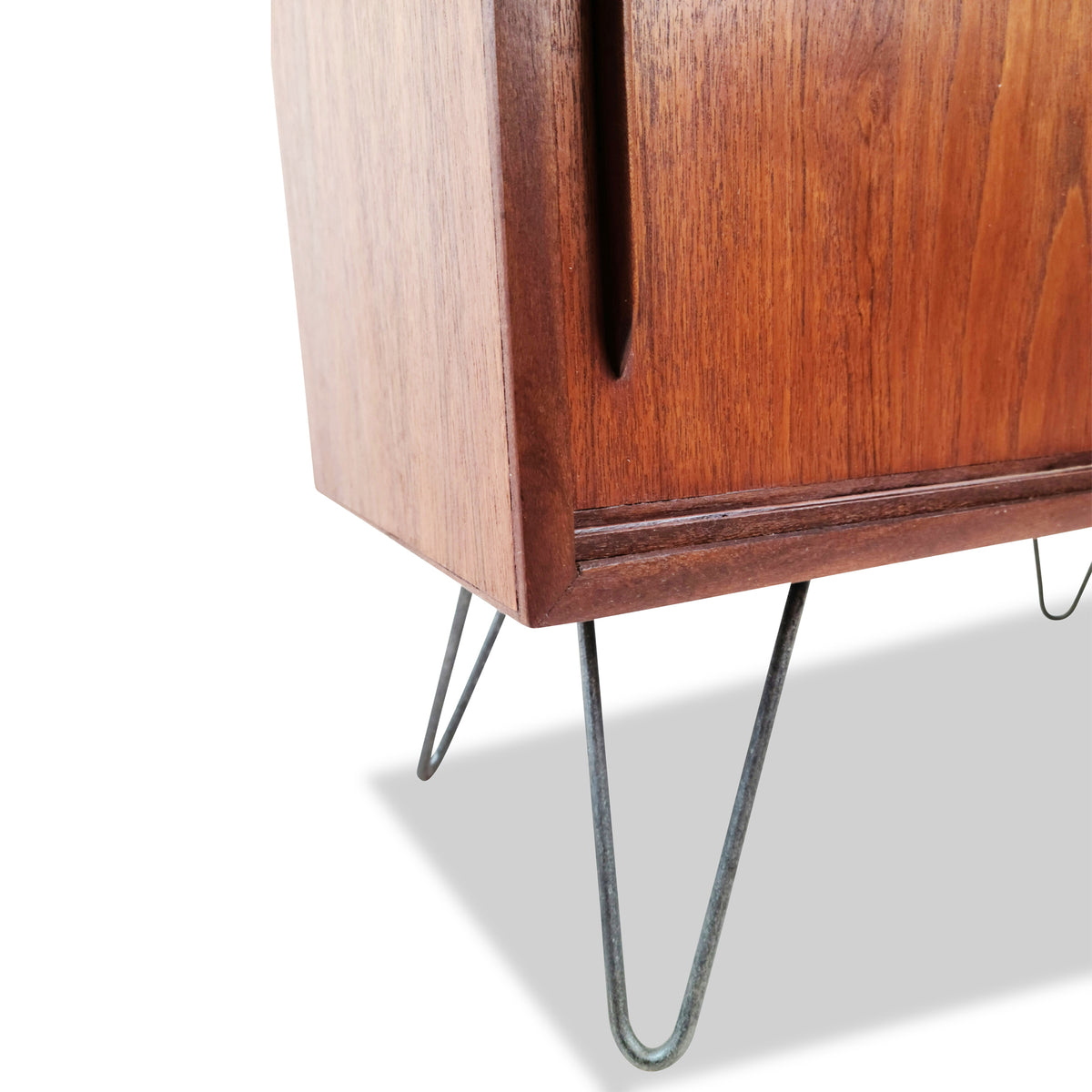 Teak Compact Record Cabinet