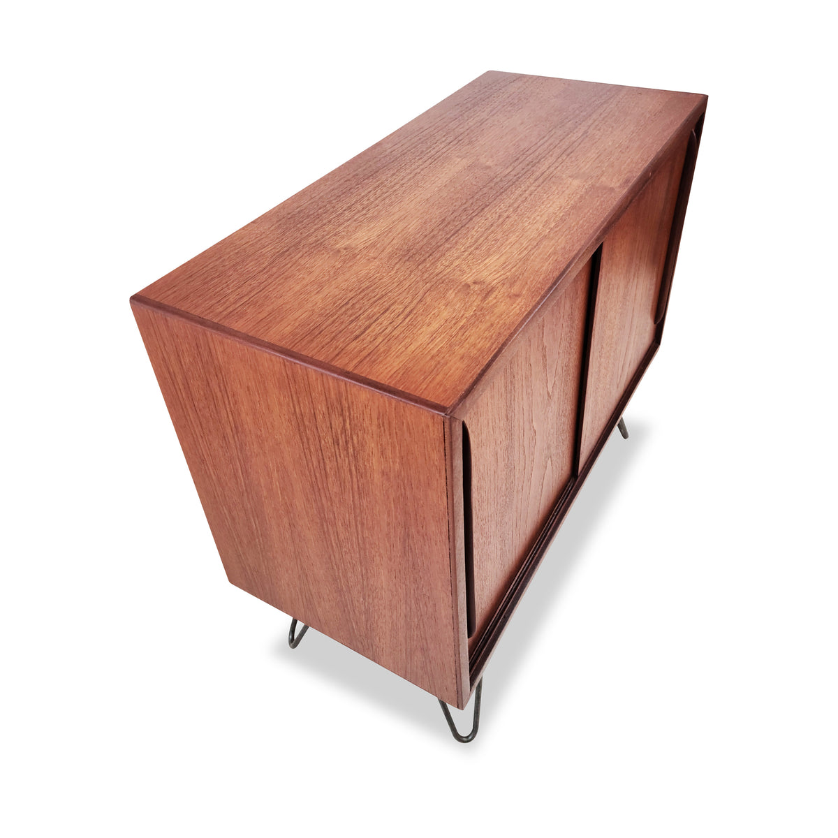 Teak Compact Record Cabinet