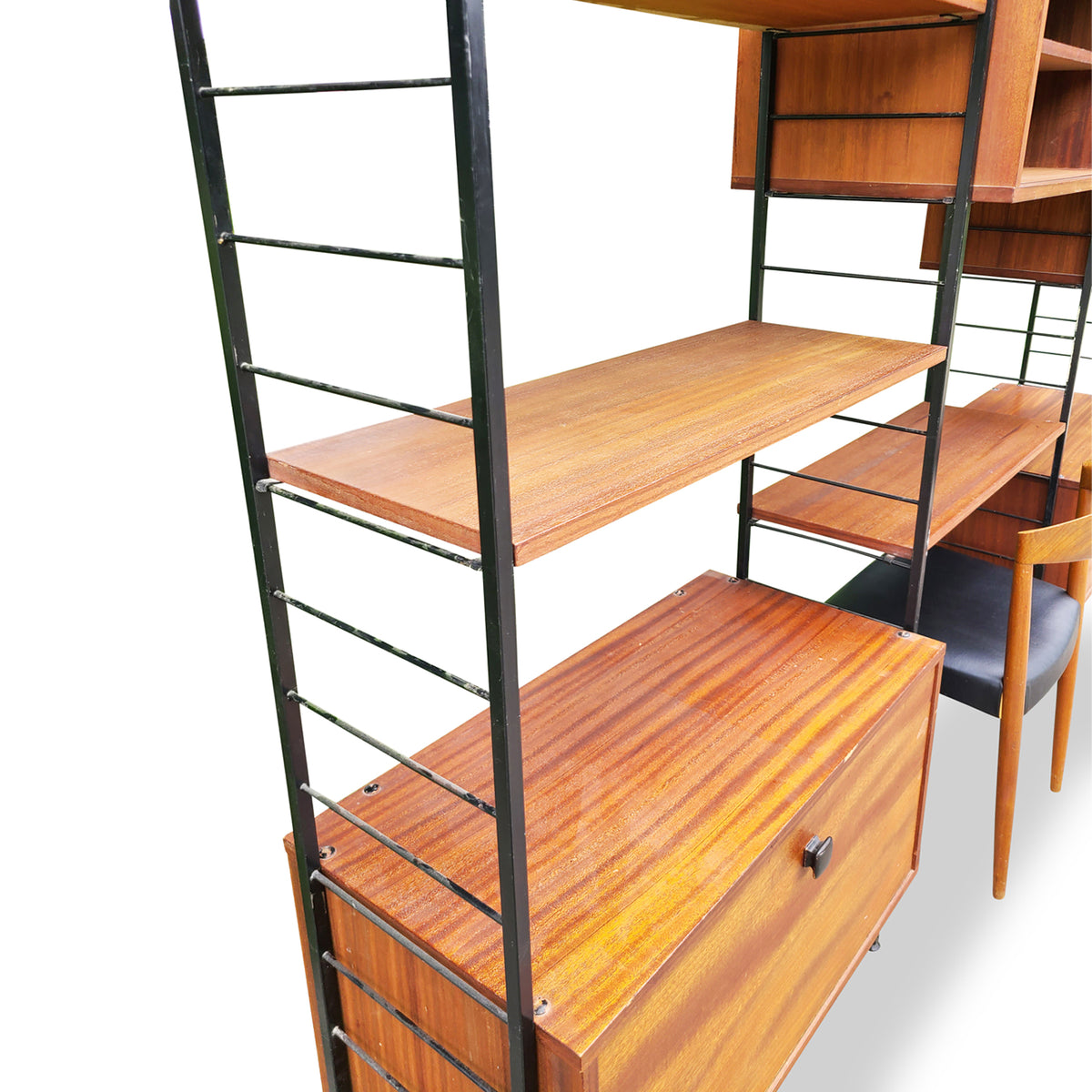 Mid Century Free-Standing Wall Unit