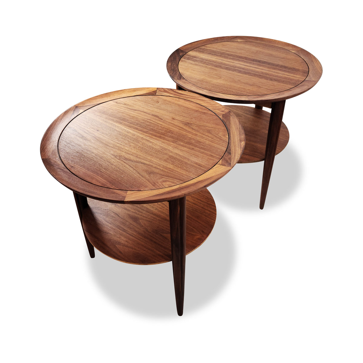 Walnut End Tables by Deilcraft