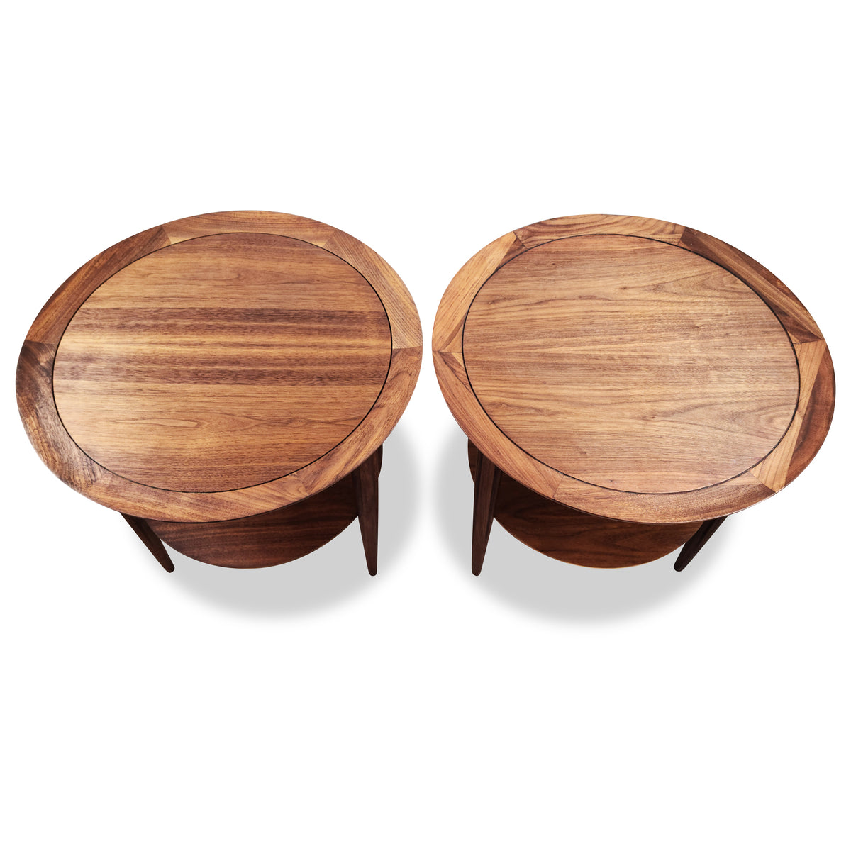 Walnut End Tables by Deilcraft