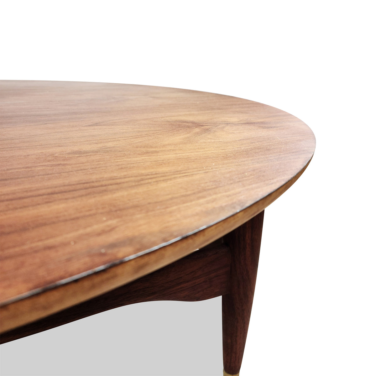 Walnut Round Coffee Table by Beaucraft