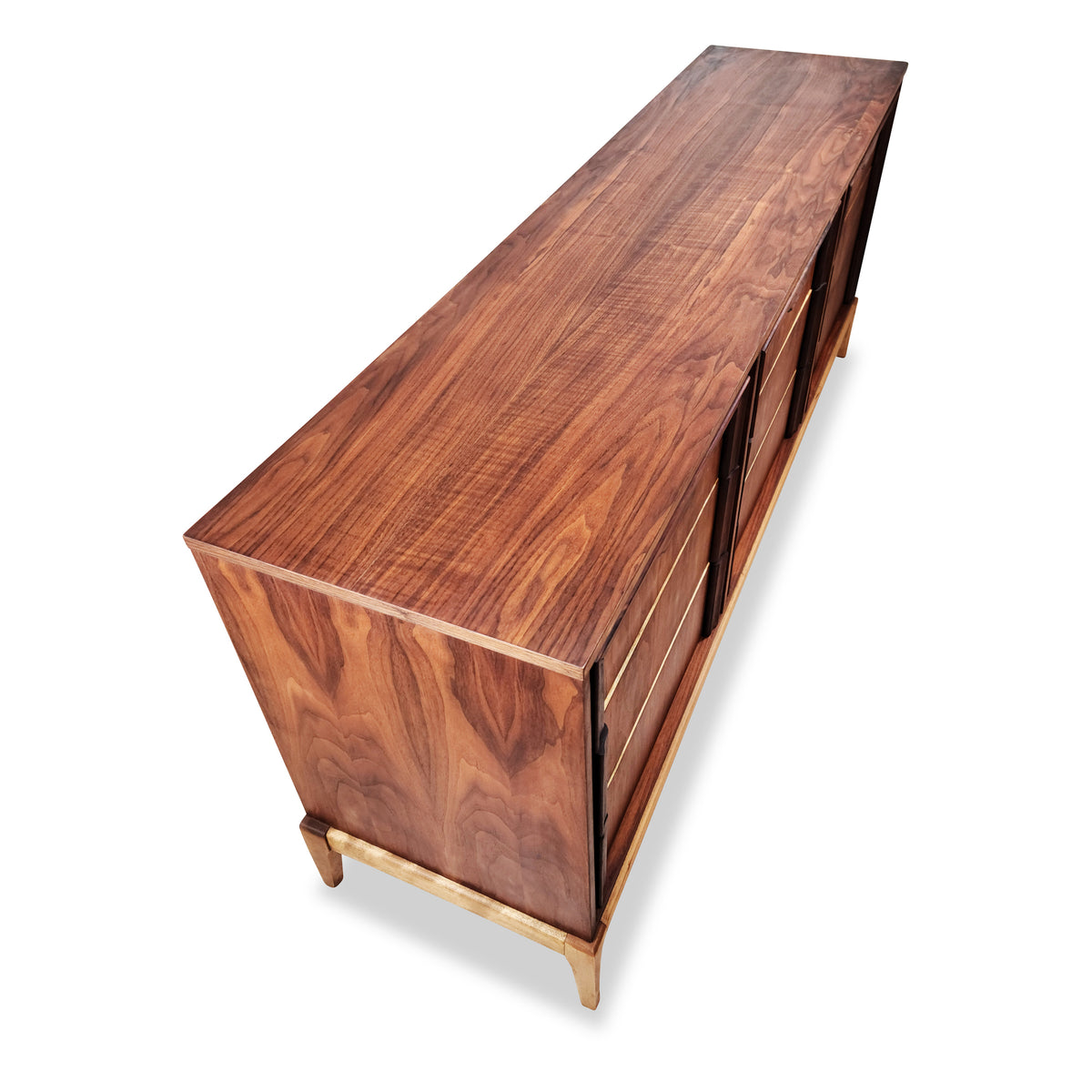 Walnut Nine Drawer Dresser