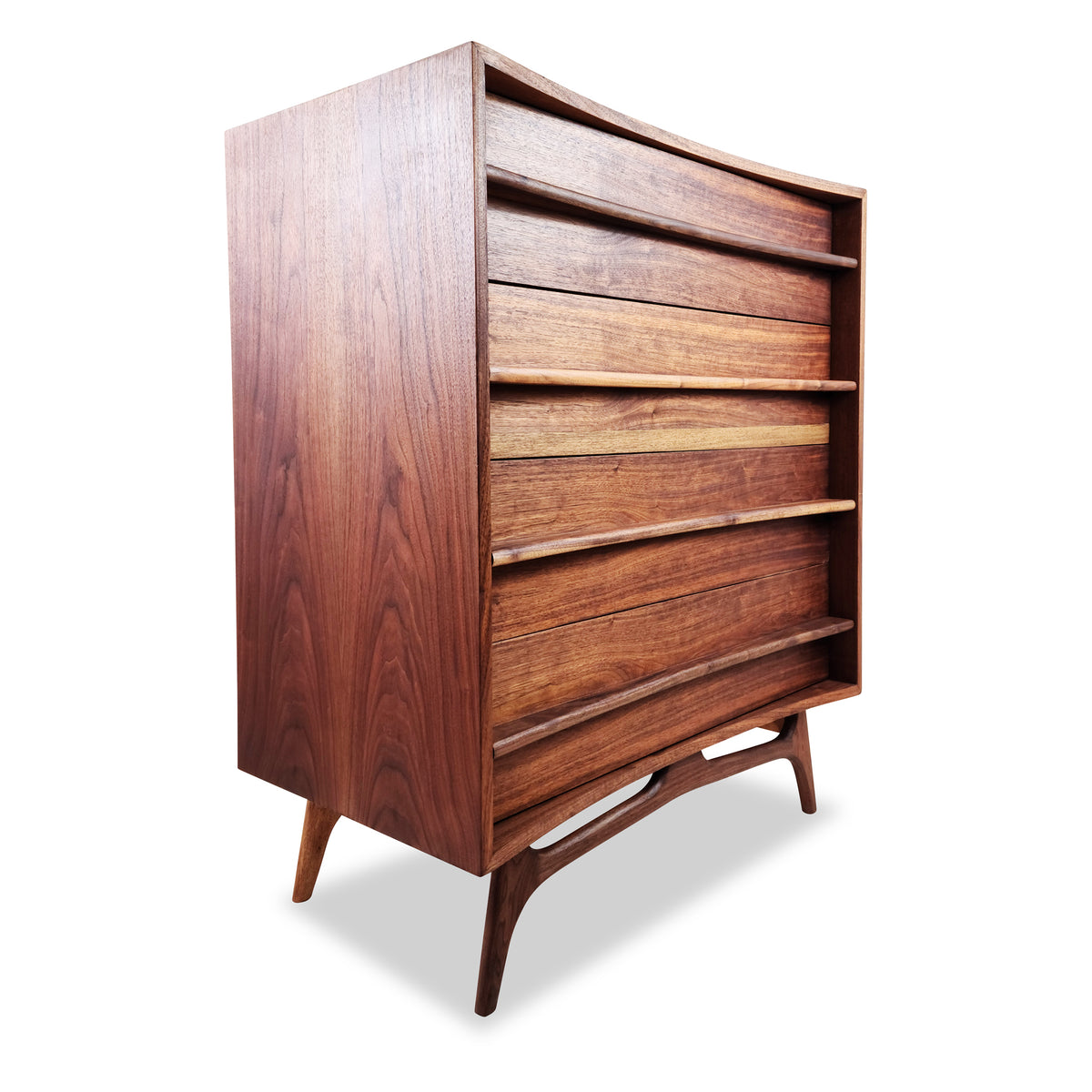 Walnut Highboy Dresser