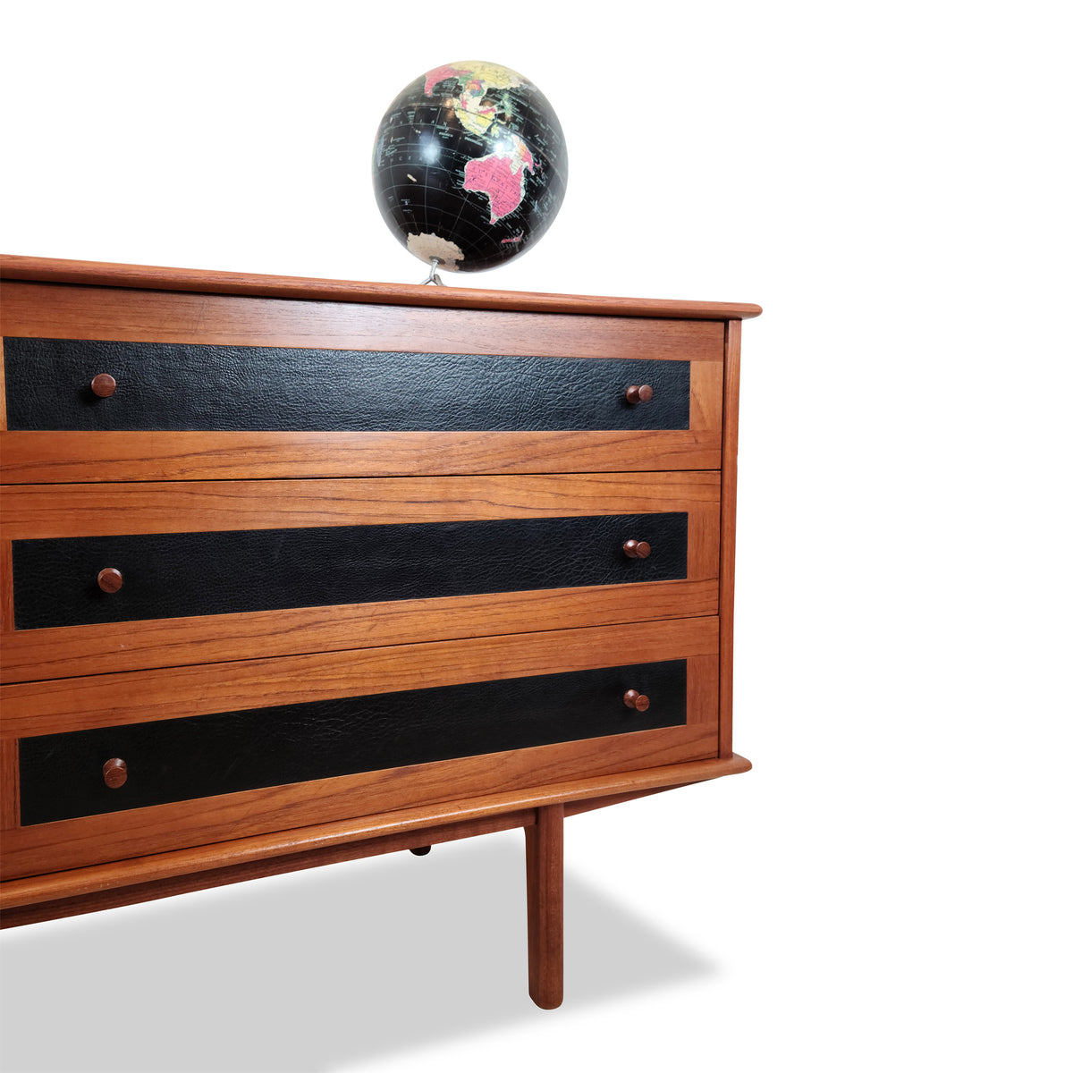 Teak Dresser with Ebony Details