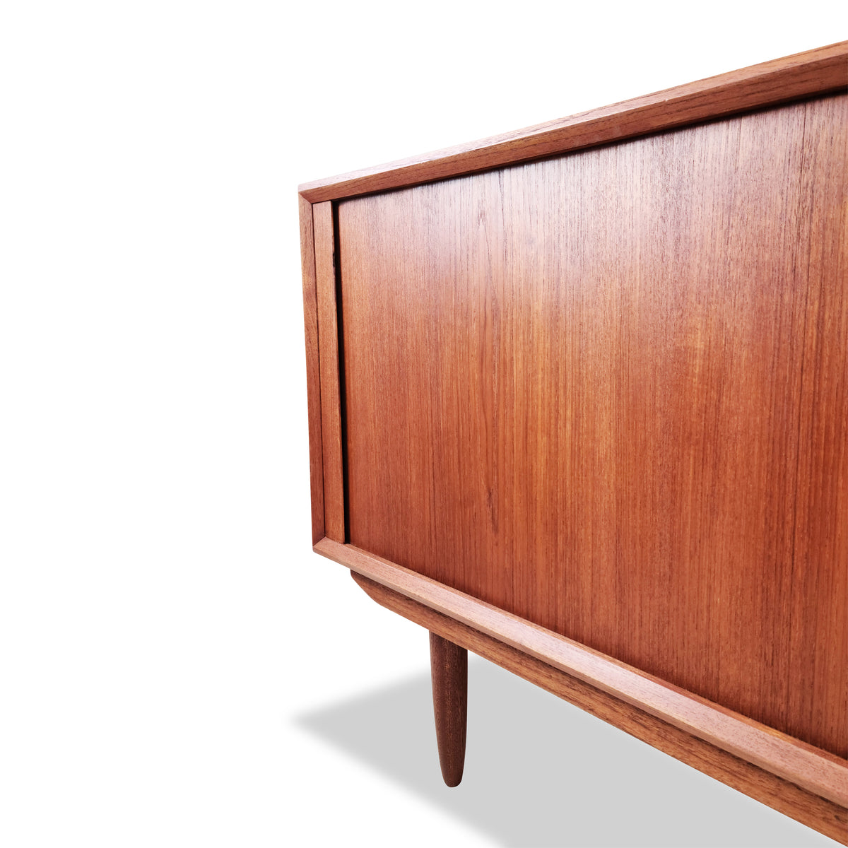 Teak Tambour Door Sideboard by Sven Aage Larsen
