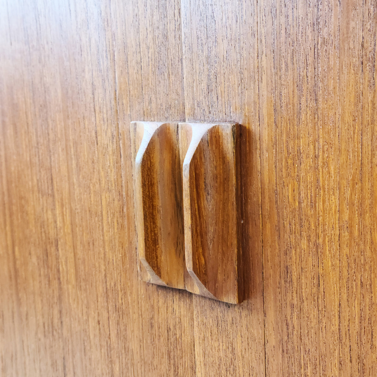 Teak Tambour Door Sideboard by Sven Aage Larsen