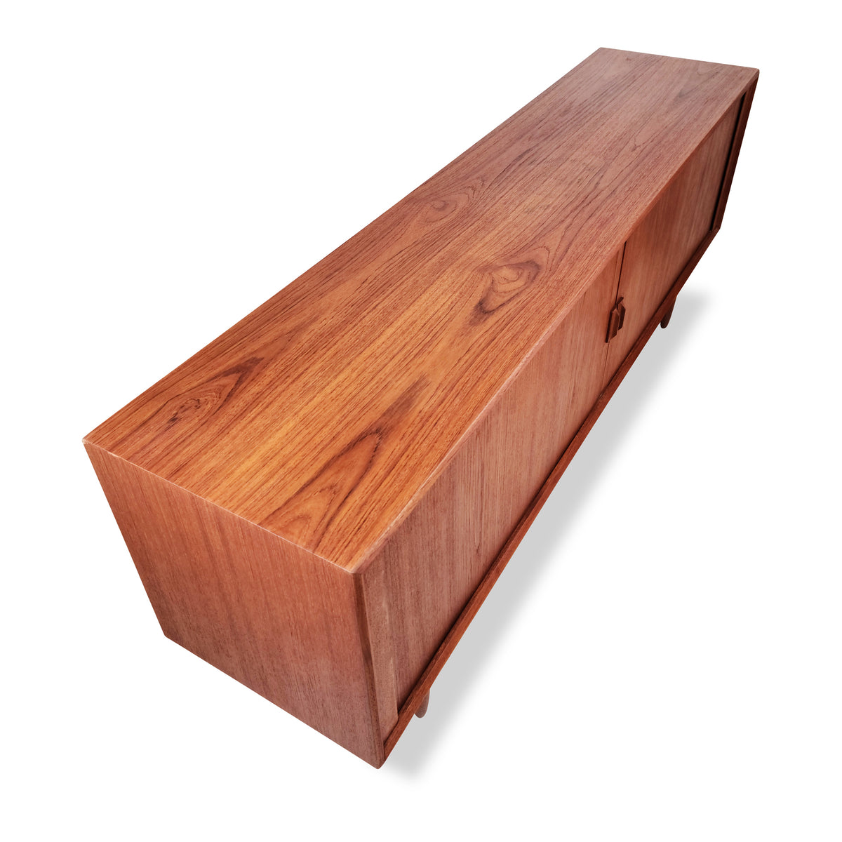 Teak Tambour Door Sideboard by Sven Aage Larsen