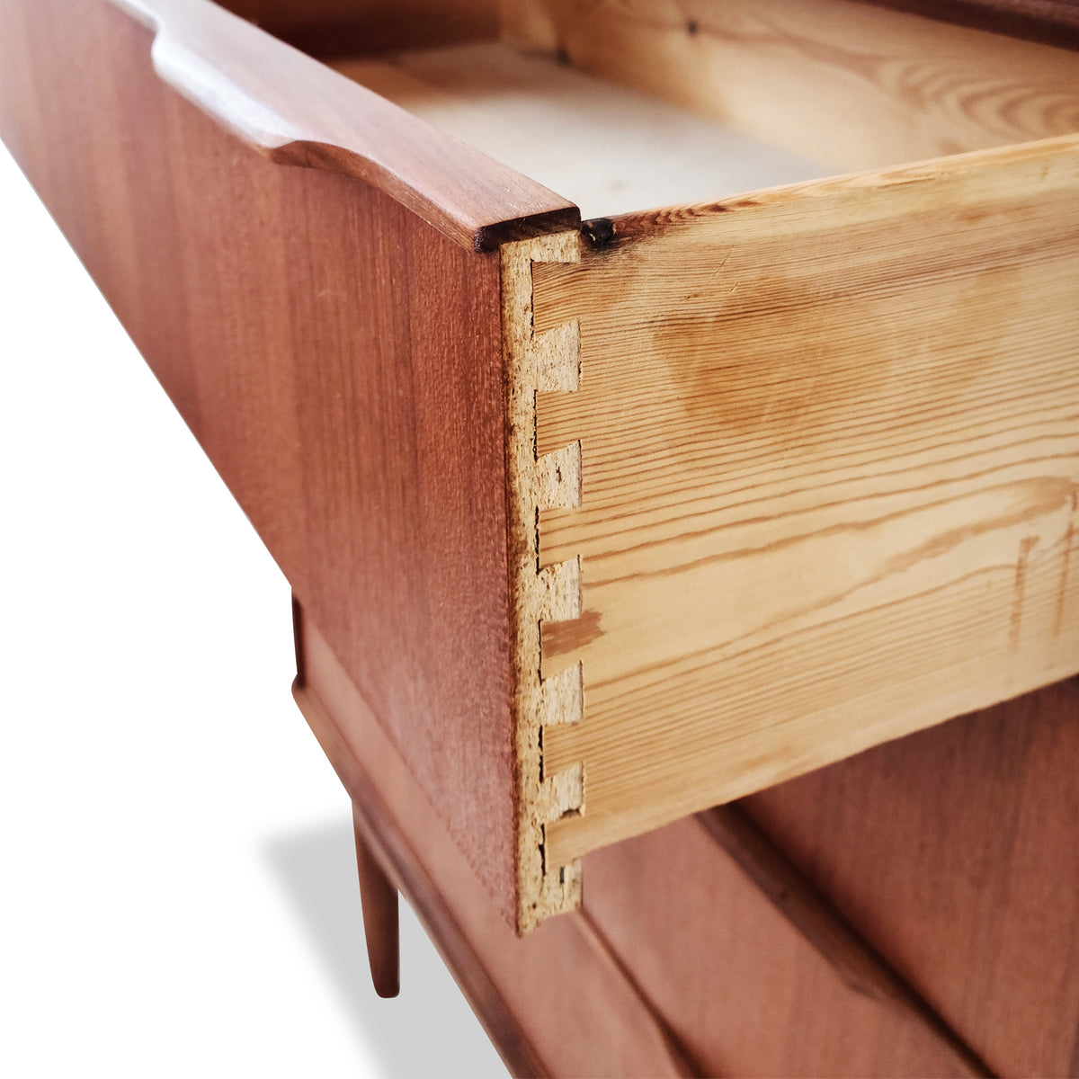 Teak Highboy Dresser