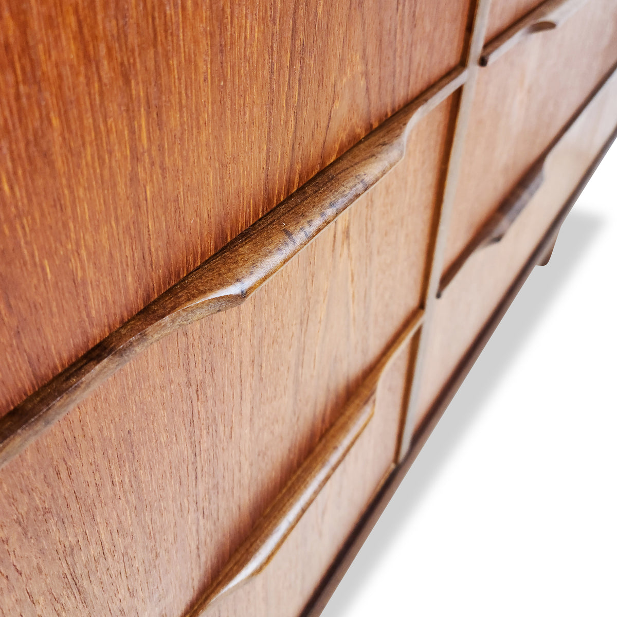 Teak Six Drawer Dresser