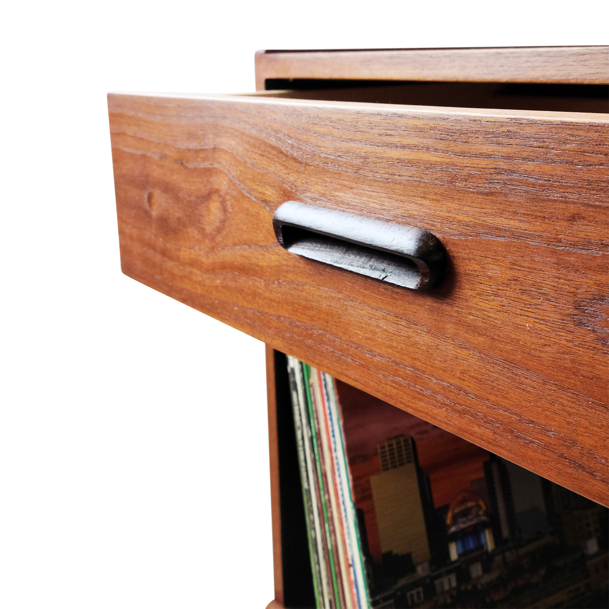 Teak Record Cabinet/Open Sideboard
