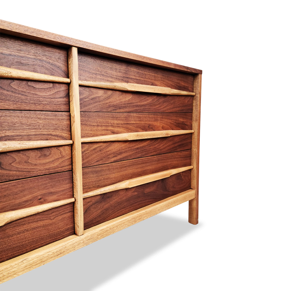 Walnut Nine Drawer Dresser