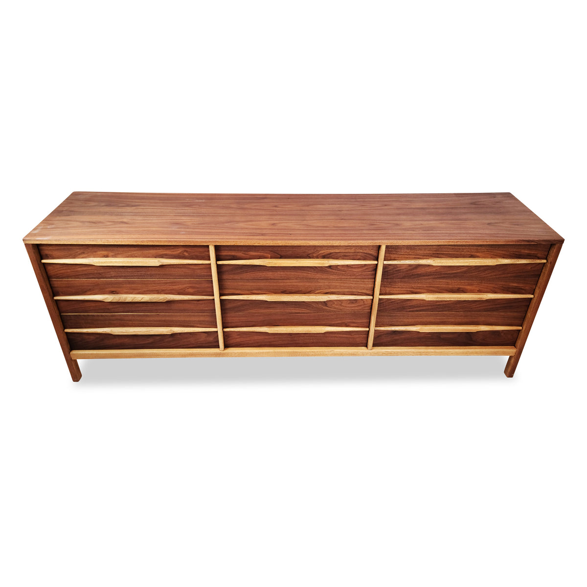 Walnut Nine Drawer Dresser
