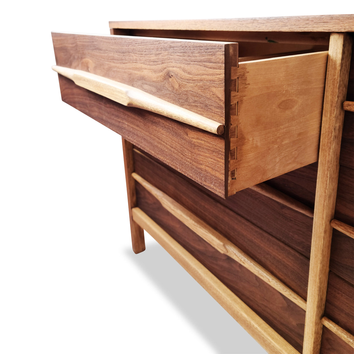 Walnut Nine Drawer Dresser