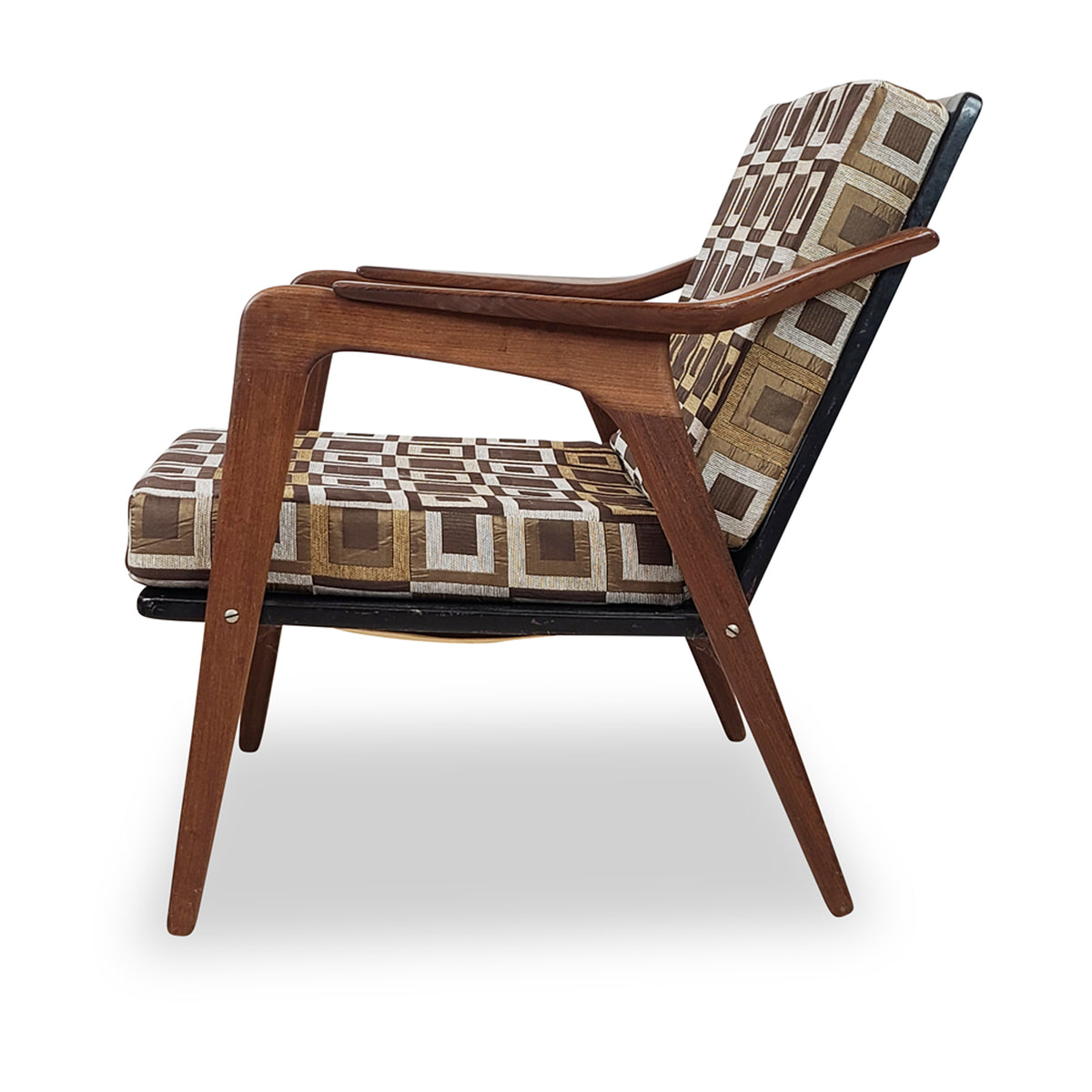Teak Easy Chair and Foot Stool