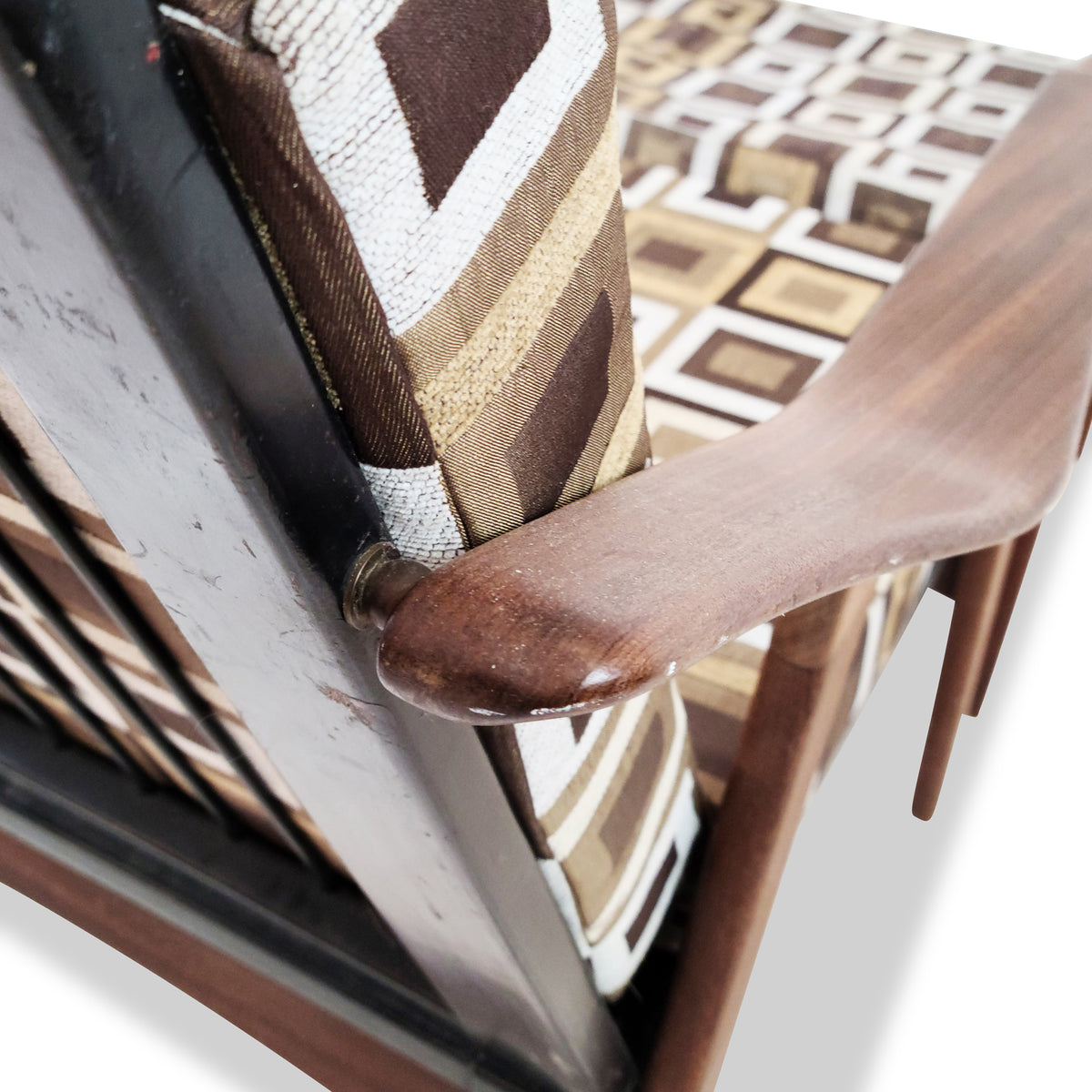 Teak Easy Chair and Foot Stool