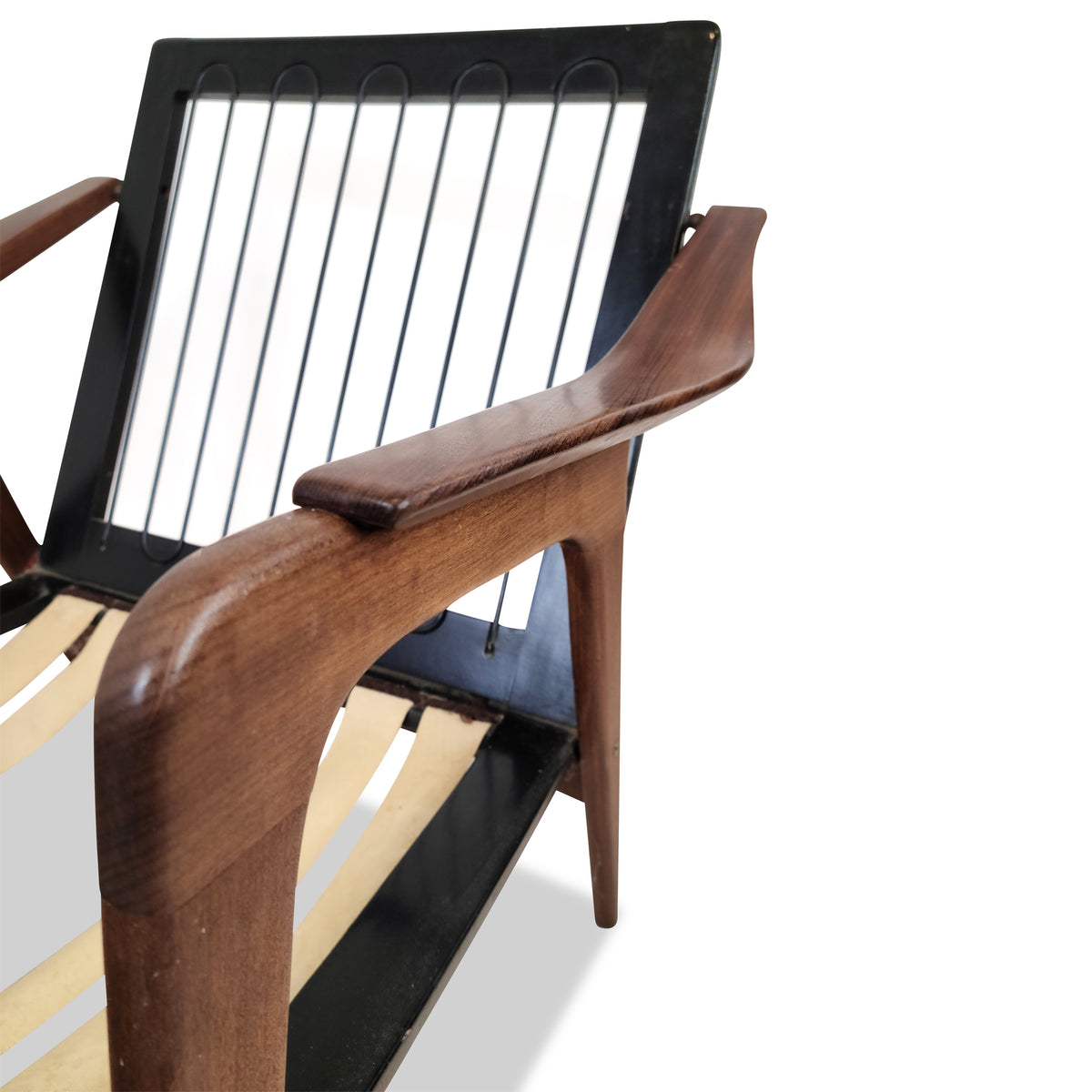 Teak Easy Chair and Foot Stool
