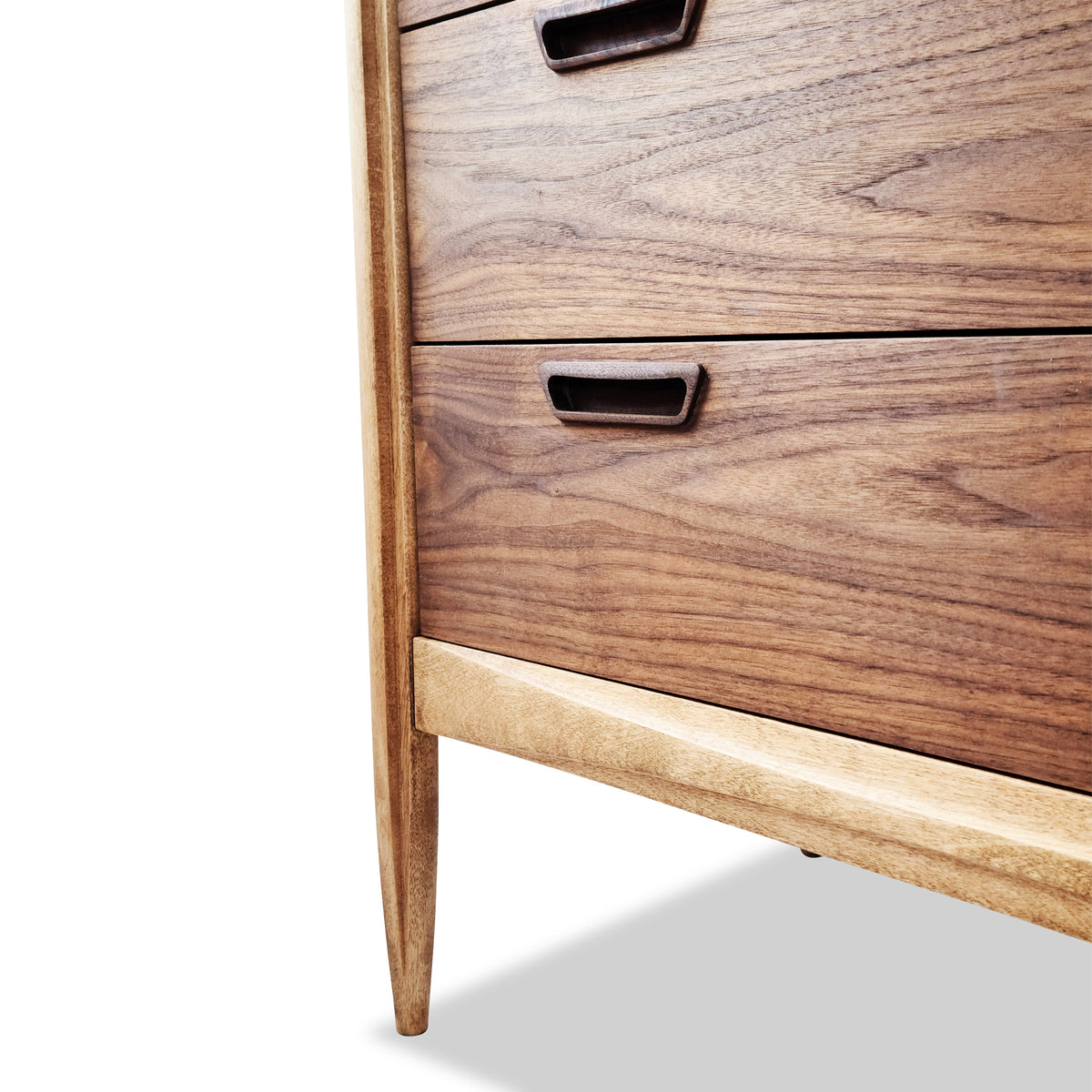 Walnut and Ash Highboy by Deilcraft