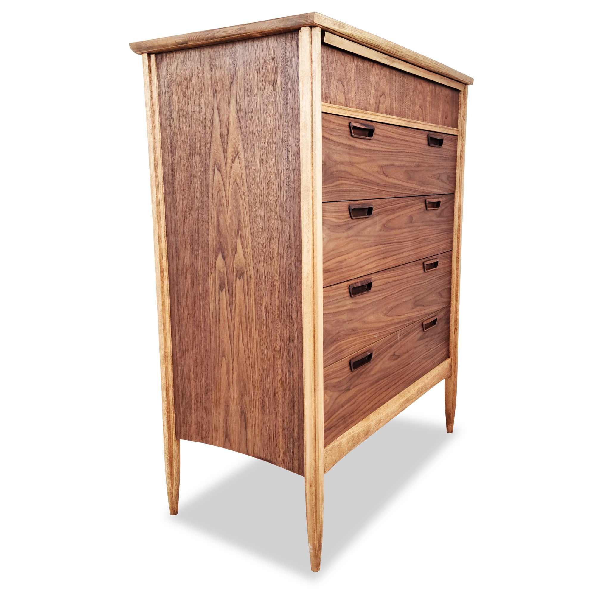 Walnut and Ash Highboy by Deilcraft Decade Five Furniture Co.