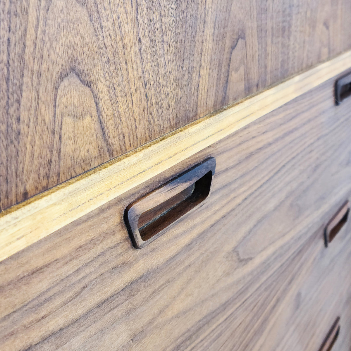 Walnut and Ash Highboy by Deilcraft