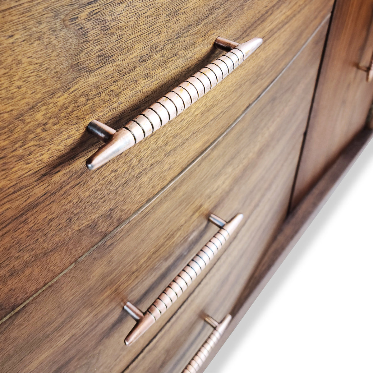 Walnut and Brass Sideboard by Krug