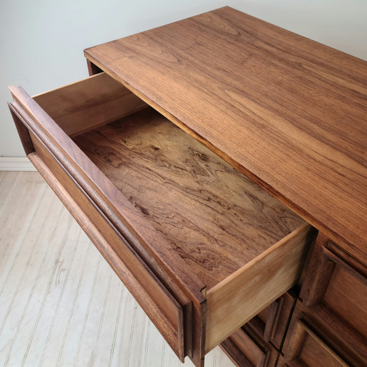 Walnut Six Drawer Dresser