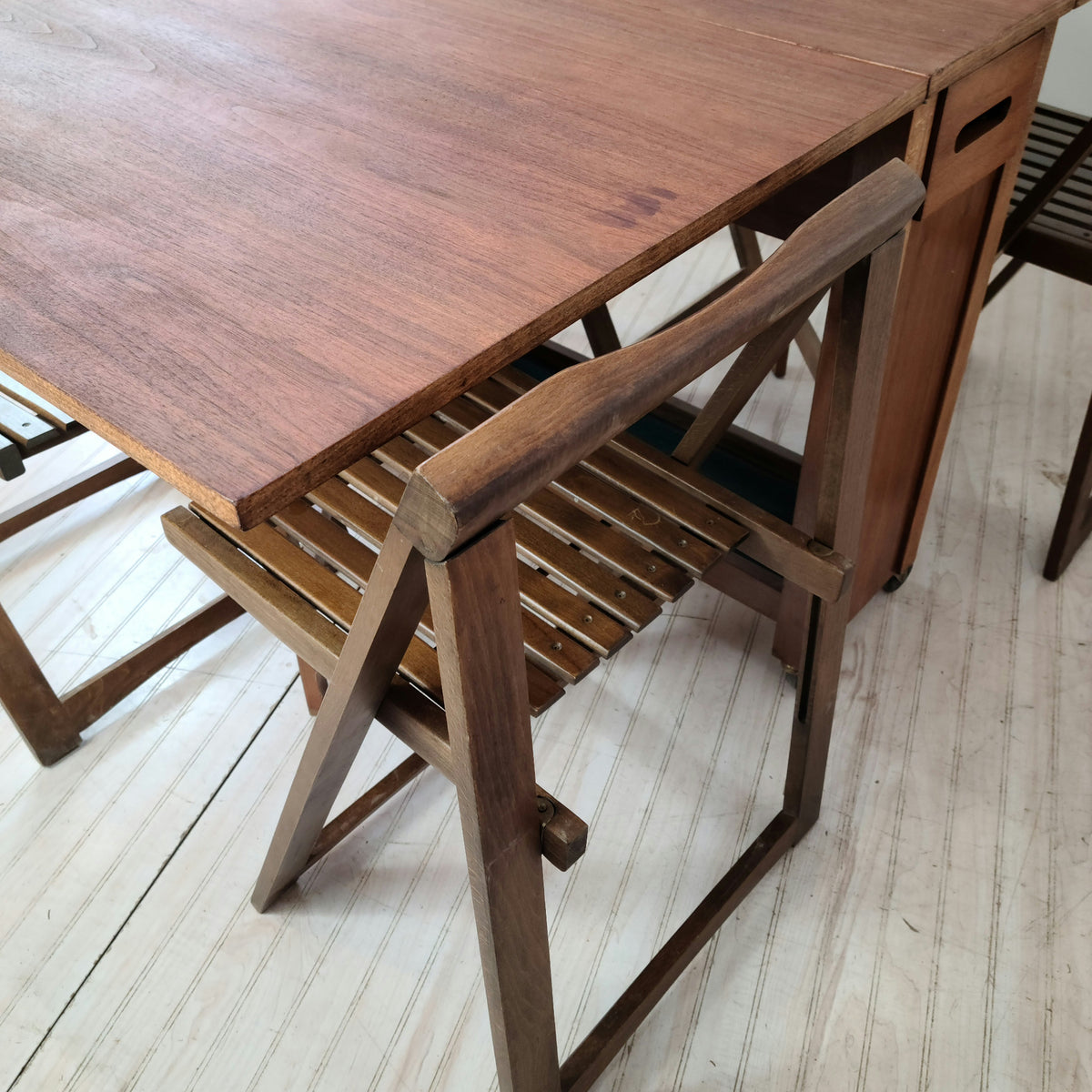 Teak Folding Table and Chairs