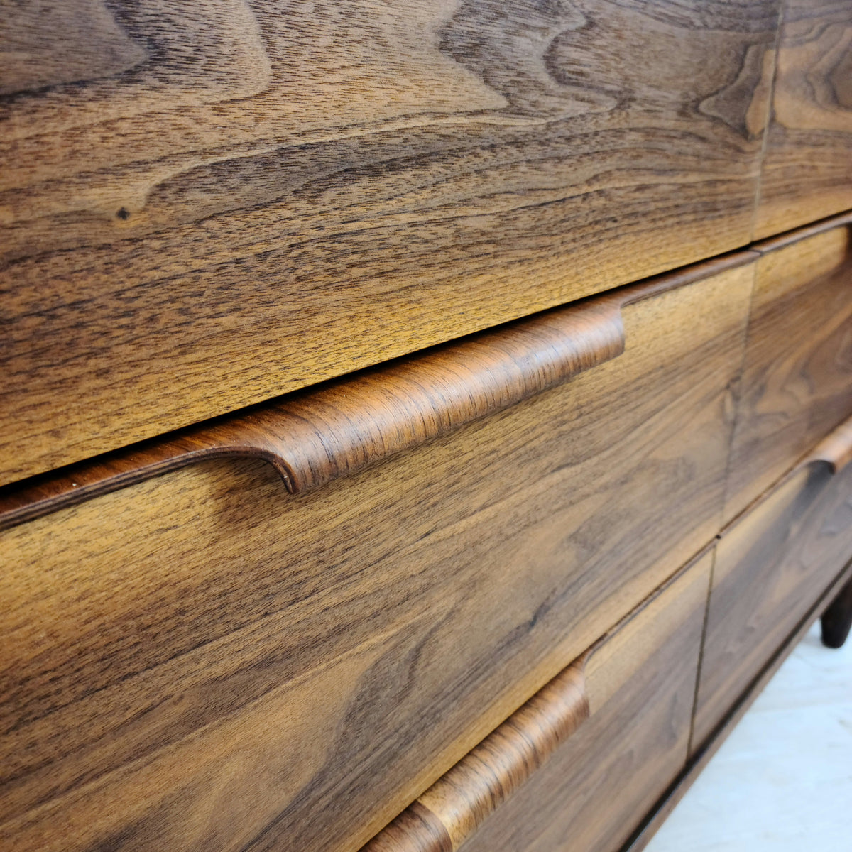Walnut Six Drawer Dresser