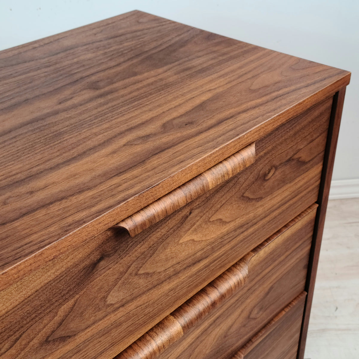 Walnut Six Drawer Dresser
