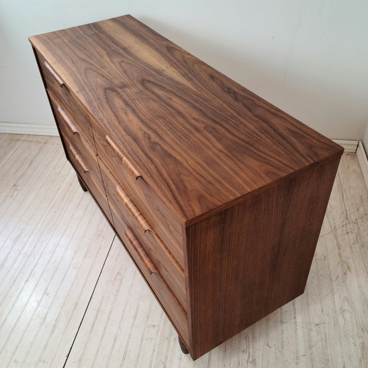 Walnut Six Drawer Dresser