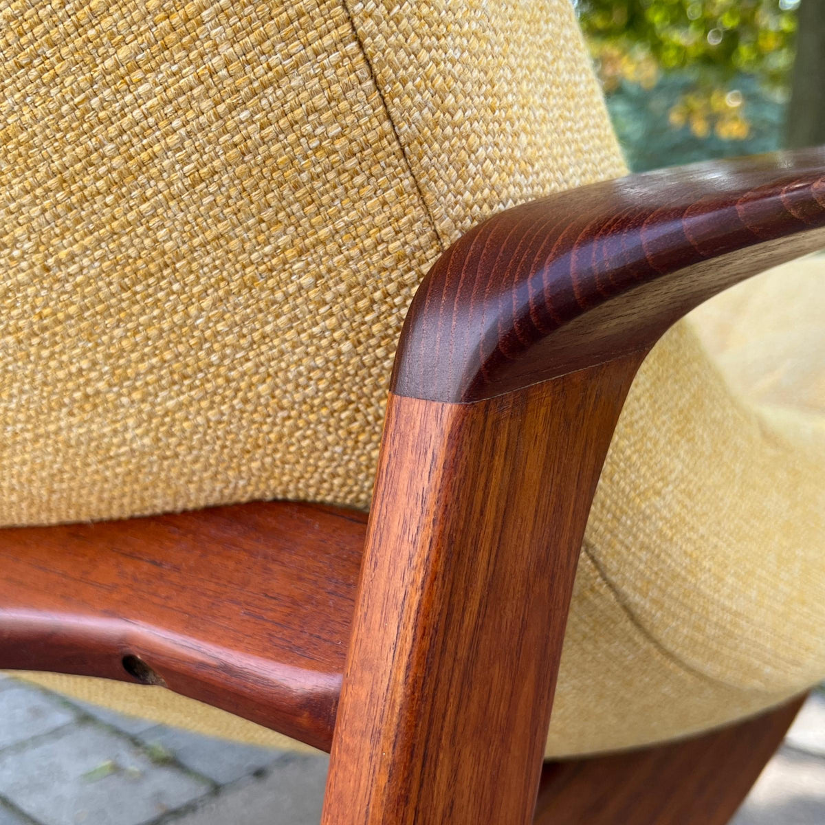 R. Huber Scoop Chair and Ottoman