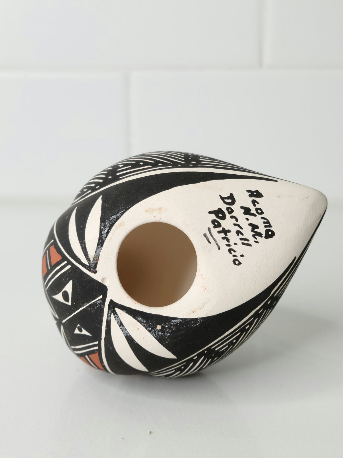 Native American Acoma Pottery Bird