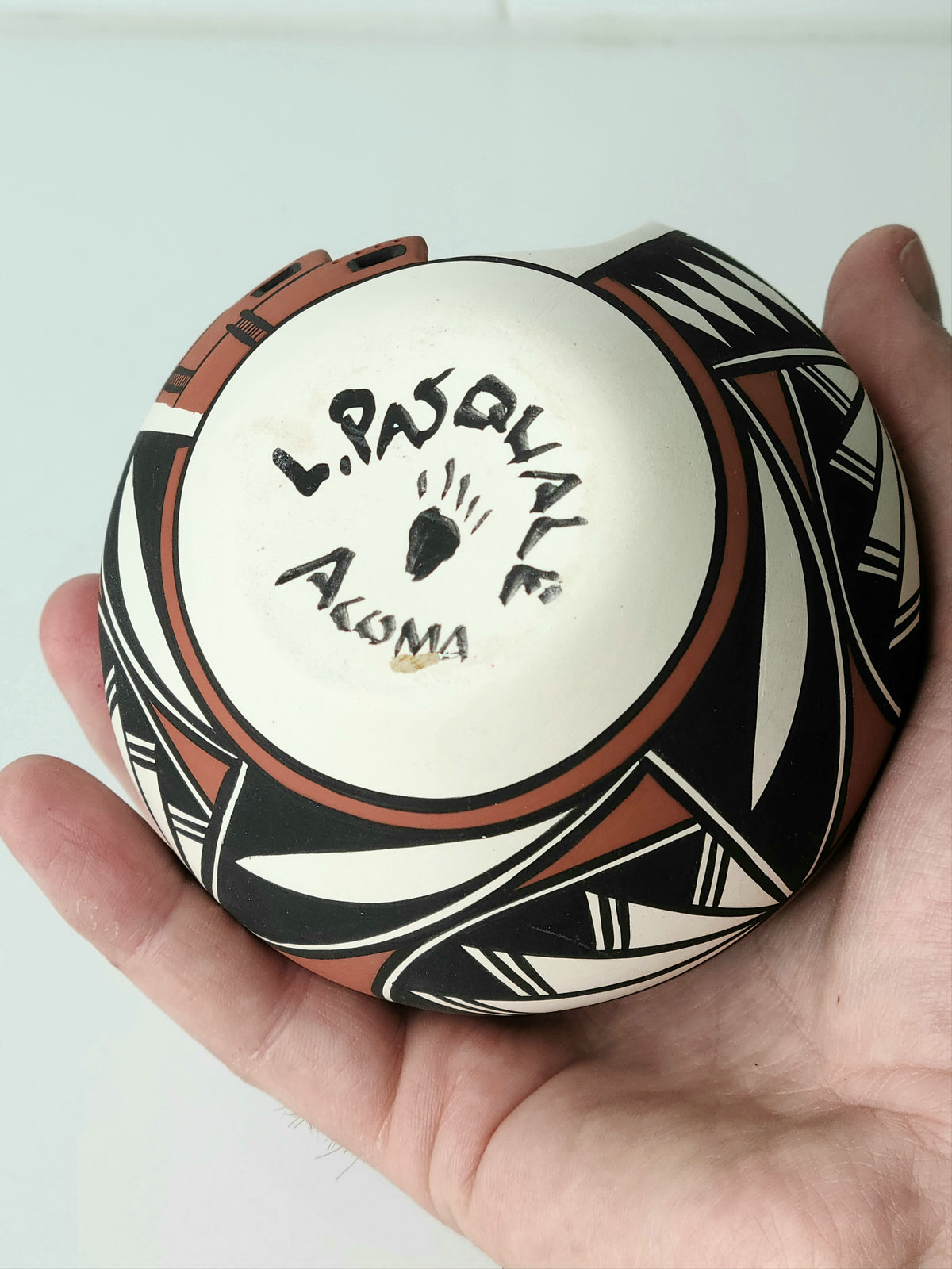 Native American Acoma Pottery Signed