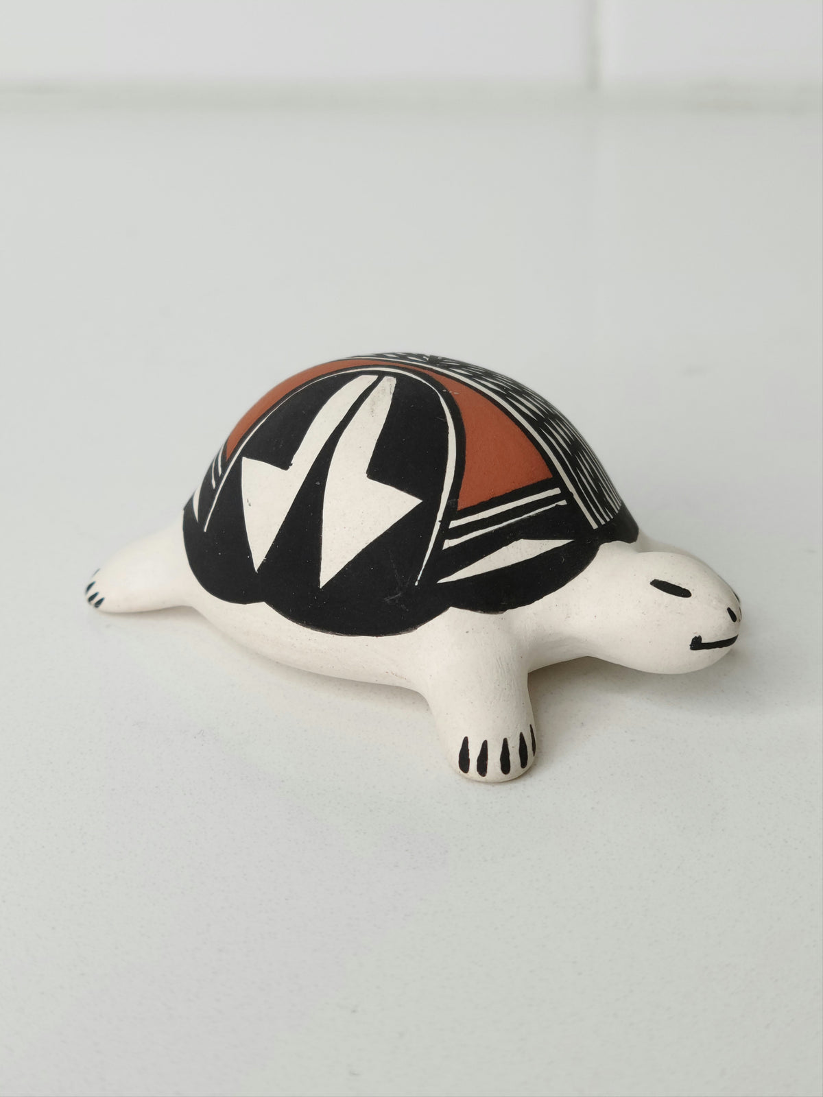 Native American Acoma Pottery Small Turtle