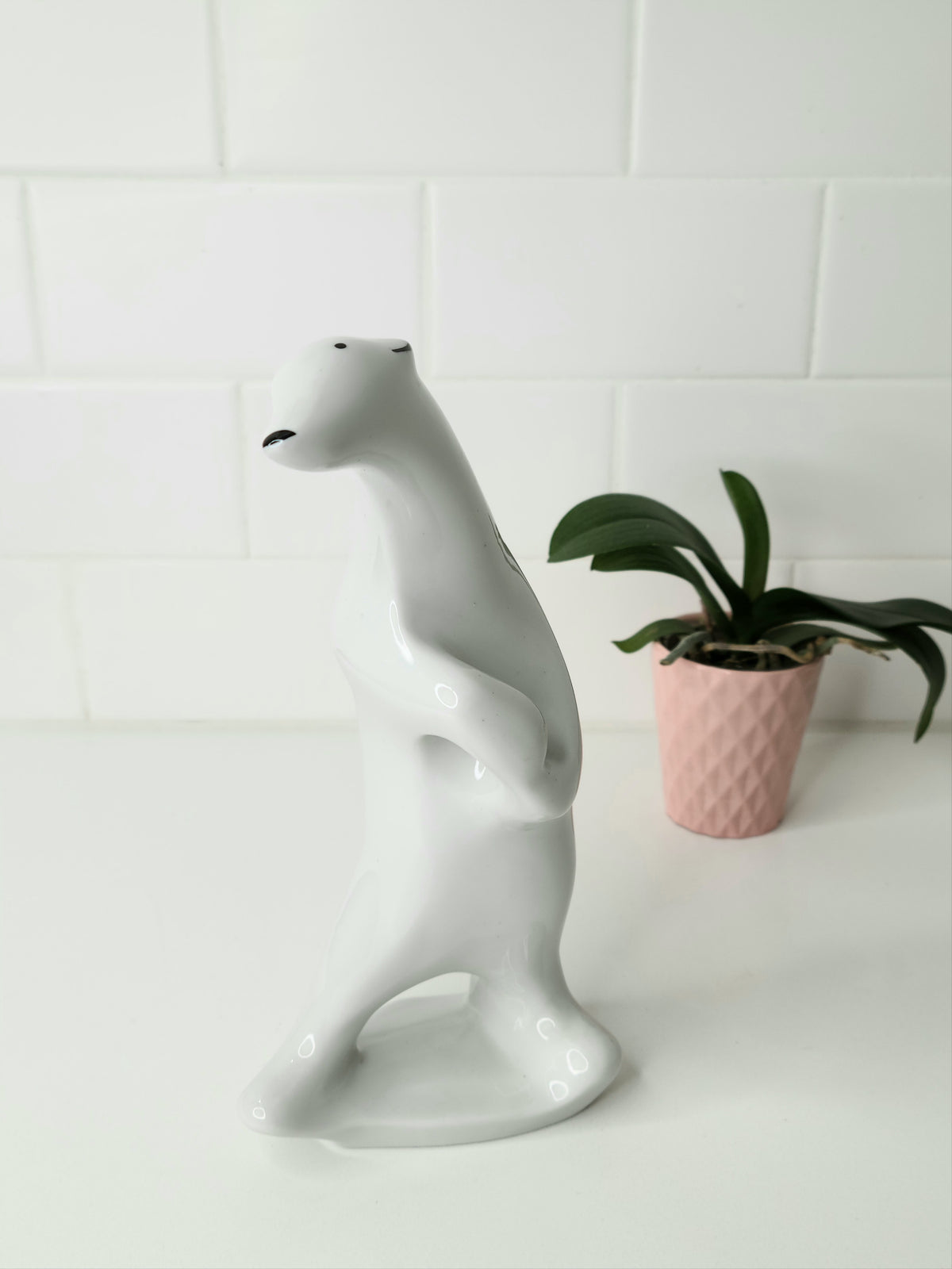 Vintage Porcelain Bear by C. Mielow