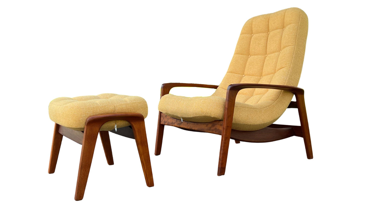 R. Huber Scoop Chair and Ottoman