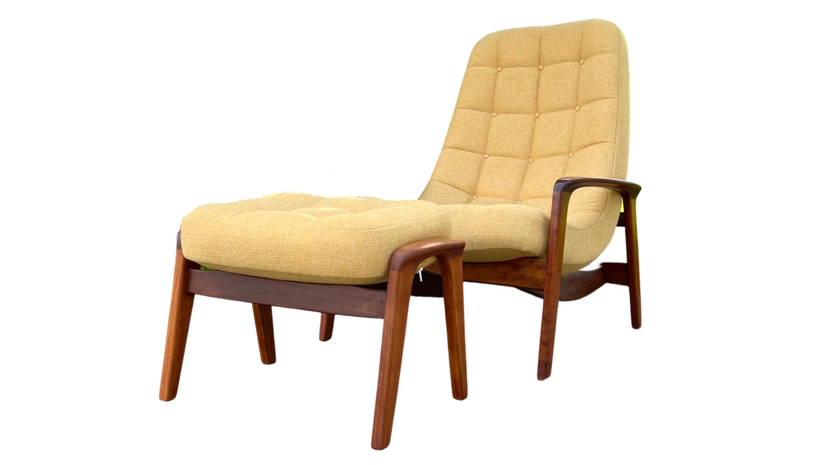 R. Huber Scoop Chair and Ottoman
