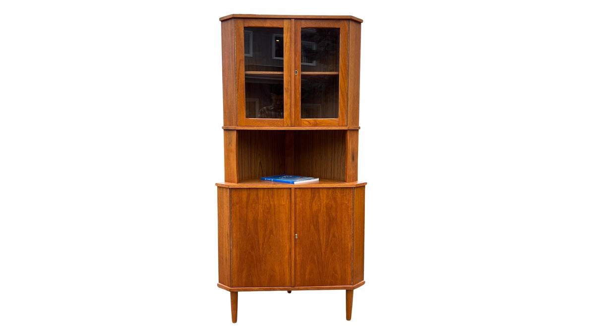 Teak Corner Cabinet