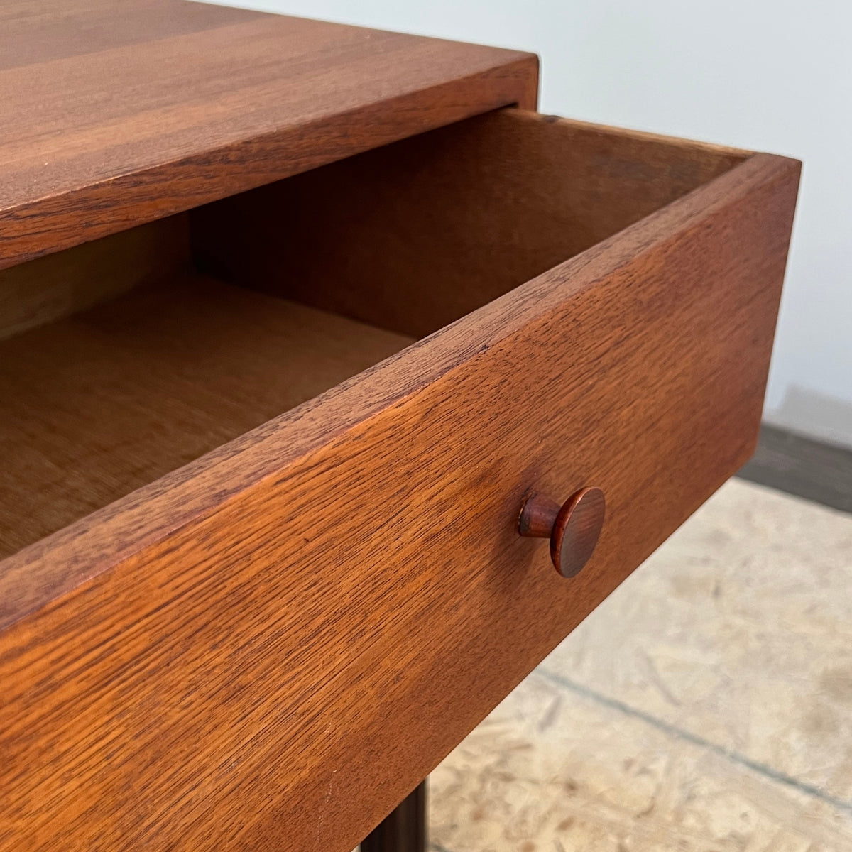 Teak Bench and Mirror