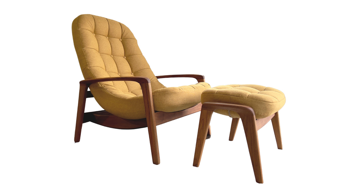 R. Huber Scoop Chair and Ottoman