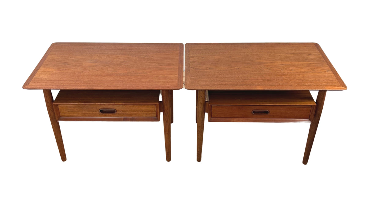 Arne Vodder Teak Nightstands for Sibast Furniture