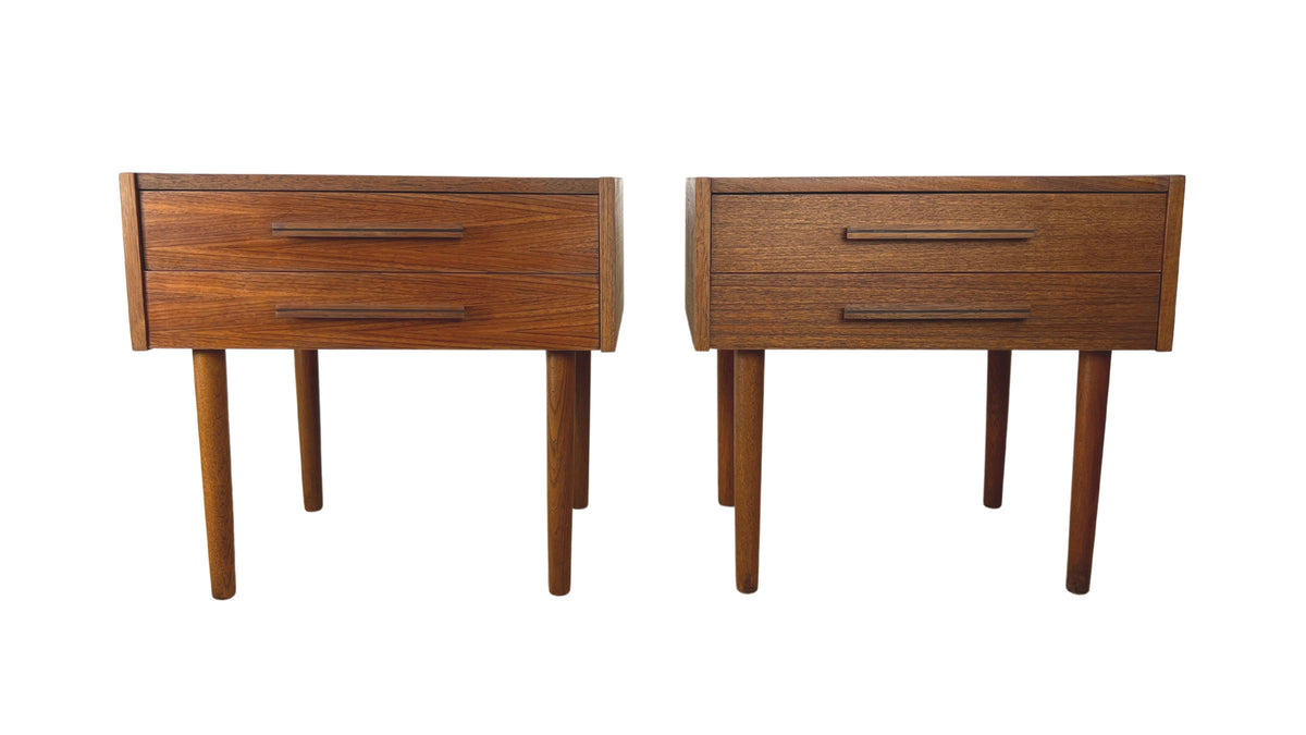 Pair of Teak Nightstands/End Tables