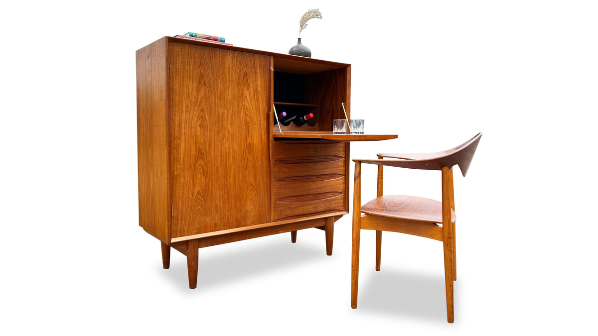 Teak Upright Cabinet by Dyrlund