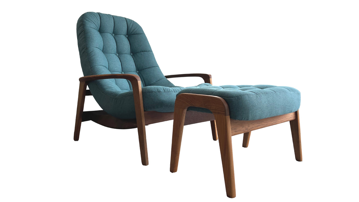 R. Huber Scoop Chair and Ottoman